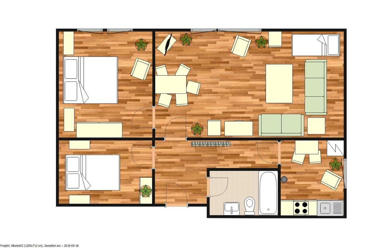 Kuenstler Ferienwohnung 3 Zimmer Kueche Bad Zentrale Lage Wulsbuttel Exterior foto